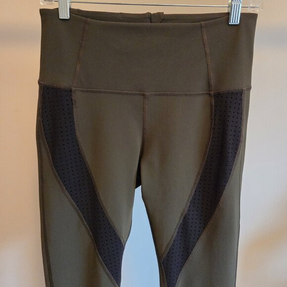 Lululemon Paddle Times Tights Leggings in Dark Olive Black - Picture 4 of 11